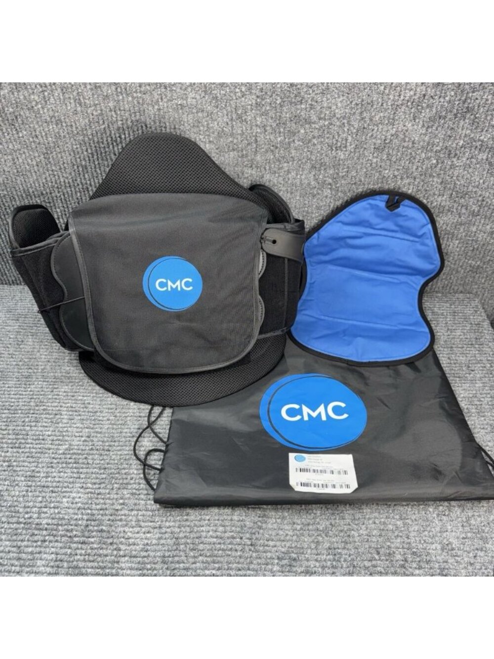 CMC Cryo Back Brace Adjustable S-4-XL Pull Tabs, Side Panels, Cold Gel Pack